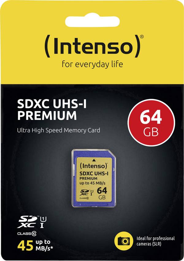 Intenso Premium paměťová karta SDXC  64 GB Class 10, UHS-I