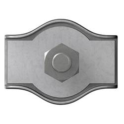 Drátová lanová svorka dörner + helmer 174530, 2 mm, M3.5, ocel, galvanizováno zinkem, 100 ks
