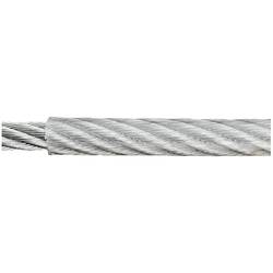 Oceľové lano dörner + helmer 190041, pozinkované, (Ø x d) 2 mm x 120 m, priehľadná