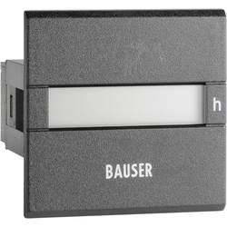 Počítadlo provozních hodin Bauser, 3801.2.1.0.1.2 DC, 12- 24 VDC, 45 x 45 mm, IP65