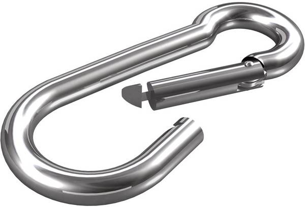 dörner + helmer 4915034 Karabina z nerezové oceli A2  4 mm x 40 mm  20 ks