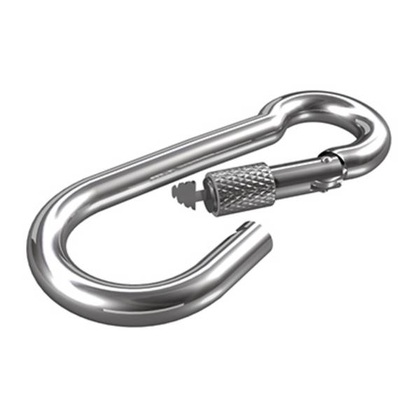 dörner + helmer 4915154 Karabina se šroubem z nerezové oceli A2  50 mm  10 ks