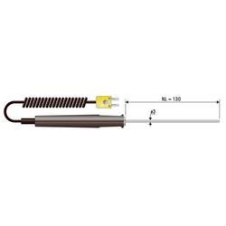 Vpichovacie čidlo B & B Thermo-Technik 06001004-10 06001004-10, -50 do +400 °C, druh čidla=K, kalibrácia podľabez certifikátu