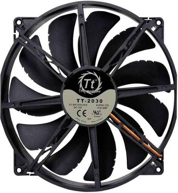 Thermaltake Pure 20 PC větrák s krytem černá (š x v x h) 200 x 200 x 30 mm