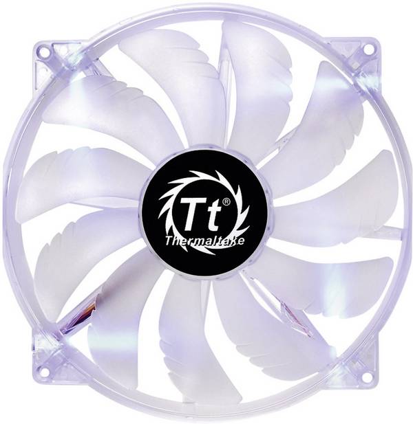 Thermaltake Pure 20 LED Blue PC větrák s krytem čirá (š x v x h) 200 x 200 x 30 mm