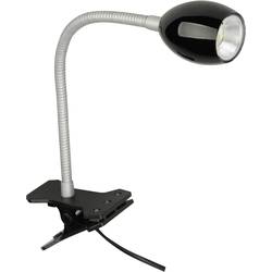 LED lampička s klipem TLT International Norma, LED, 1.5 W, černá