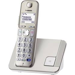 Bezdrátový telefon pro seniory Panasonic KX-TGE210 handsfree podsvícený displej champagne