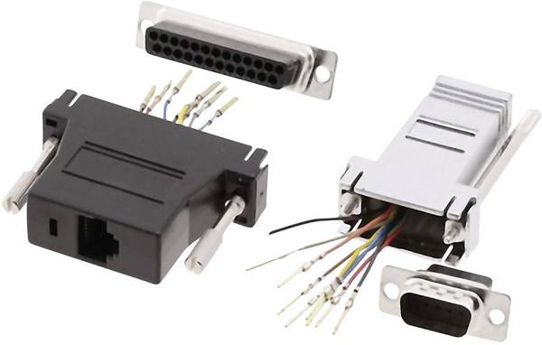 MH Connectors DA9-SMJ8-K-RC D-SUB adaptér D-SUB zásuvka 9pólová - RJ45 zásuvka  1 ks