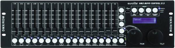 Eurolite DMX Move Control 512 DMX kontrolér 32kanálový 19palcová konstrukce