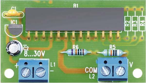 VOLTCRAFT RE395C Vhodný adaptér měřicího rozsahu pro panelové měřidlo 70004 Vhodný pro Panelové měřidlo LCD 70004, 12 15 41