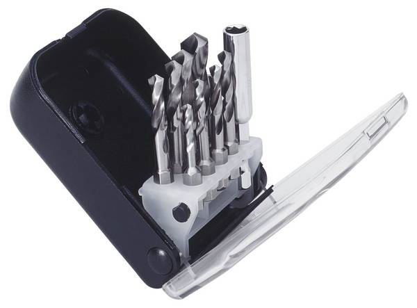 Exact 50907 HSS sada spirálových vrtáku do kovu 10dílná 2.5 mm, 3.3 mm, 4.2 mm, 5 mm, 6 mm, 6.8 mm, 8.5 mm, 10.2 mm DIN 3126 1/4" (6,3 mm) 1 sada