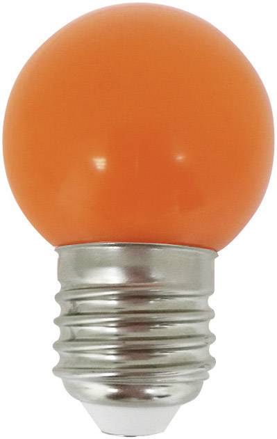 LightMe LM85255 LED Energetická třída (EEK2021) G (A - G) E27 kapkový tvar 1 W oranžová (Ø x d) 45 mm x 69 mm 1 ks