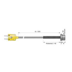 Čidlo na priskrutkovanie B+B Thermo-Technik, -50 až 400 °C, 2 m