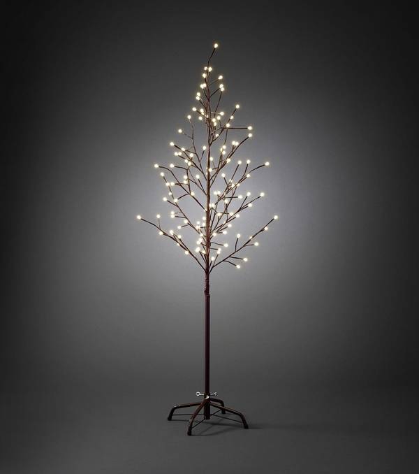 LED vánoční stromeček Konstsmide 3378-600, do sítě, hnědá