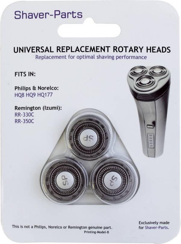 ScanPart für Philips HQ8, HQ9, HQ177 und Remington RR-330C, RR-350C holicí hlava černá 1 sada