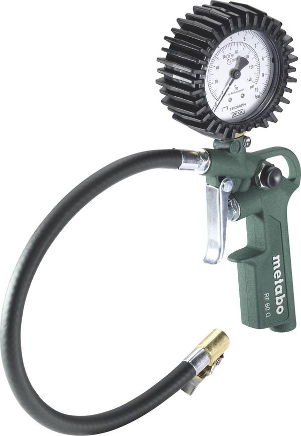 Metabo RF 60 G pneumatická plnička pneumatik  Kalibrováno dle (DAkkS) 1/4" (6,3 mm) 10 bar