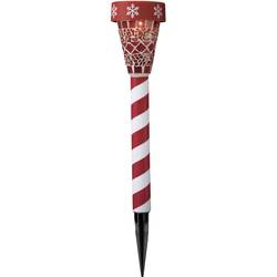 Vánoční solární světlo na zahradu Polarlite PSL-02-001, 1 LED, červená/bílá