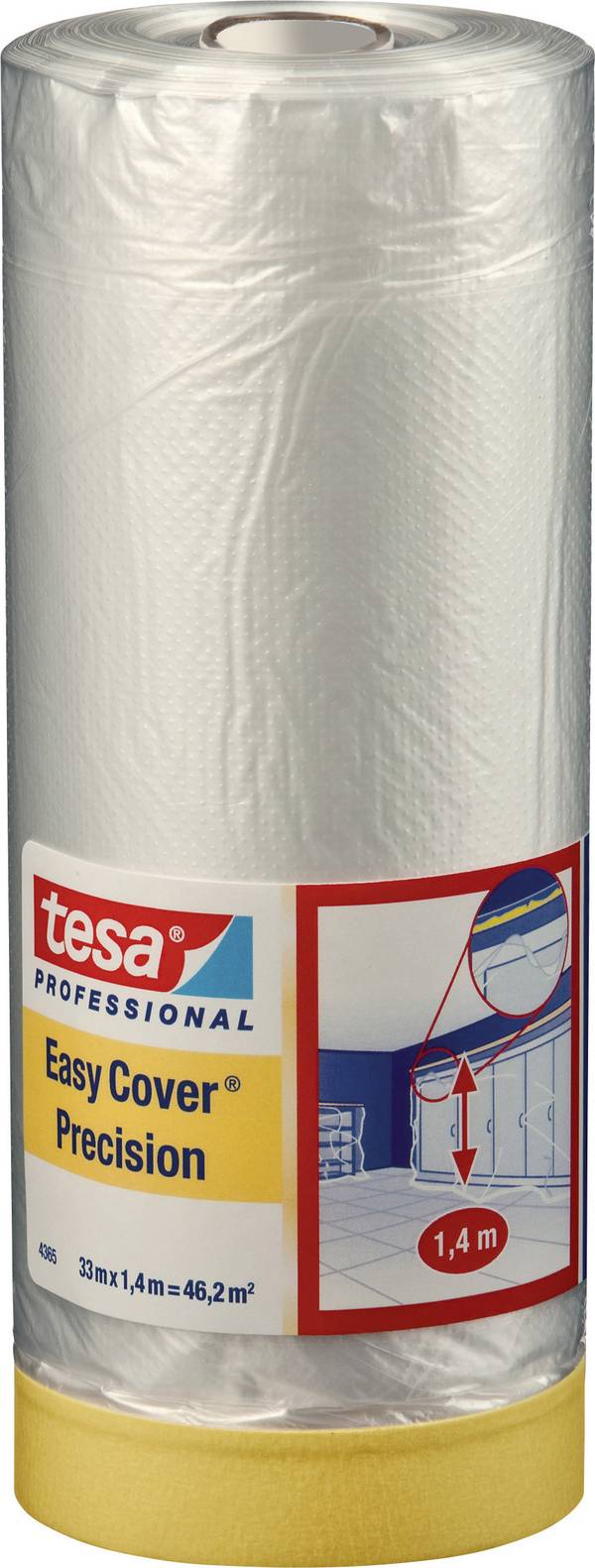 tesa  04365-00002-01 krycí fólie tesa Easy Cover® 4369 transparentní (d x š) 14 m x 2.1 m 1 ks