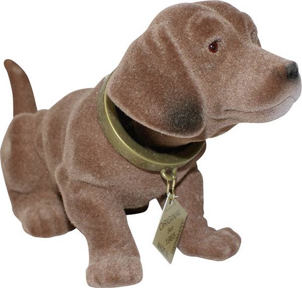 <br>  Rakso Kunststofferzeugnisse<br>  563017<br>  pes s kývací hlavou<br>  (d x š) 17 cm x 8 cm<br>  plast<br>  hnědá<br>  <br>
