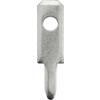 Faston zástrčka Vogt Verbindungstechnik 3780a08.61 2.8 mm x 0.8 mm, 180 °, bez izolace, kov, 100 ks