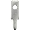 Faston zástrčka Vogt Verbindungstechnik 378708.68 2.8 mm x 0.8 mm, 90 °, bez izolace, kov, 100 ks
