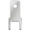 Faston zástrčka Vogt Verbindungstechnik 3825m.68 4.8 mm x 0.8 mm, 180 °, bez izolace, kov, 100 ks