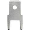 Faston zástrčka Vogt Verbindungstechnik 382505.68 4.8 mm x 0.5 mm, 180 °, bez izolace, kov, 100 ks