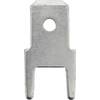 Faston zástrčka Vogt Verbindungstechnik 3825l05.68 4.8 mm x 0.5 mm, 180 °, bez izolace, kov, 100 ks