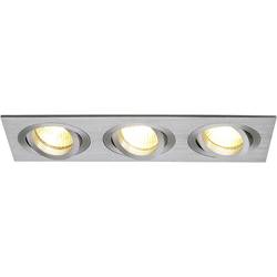Zabudovateľný krúžok - halogénová žiarovka SLV New Tria III 111363 GU10, 150 W, hliník (kartáčovaný)