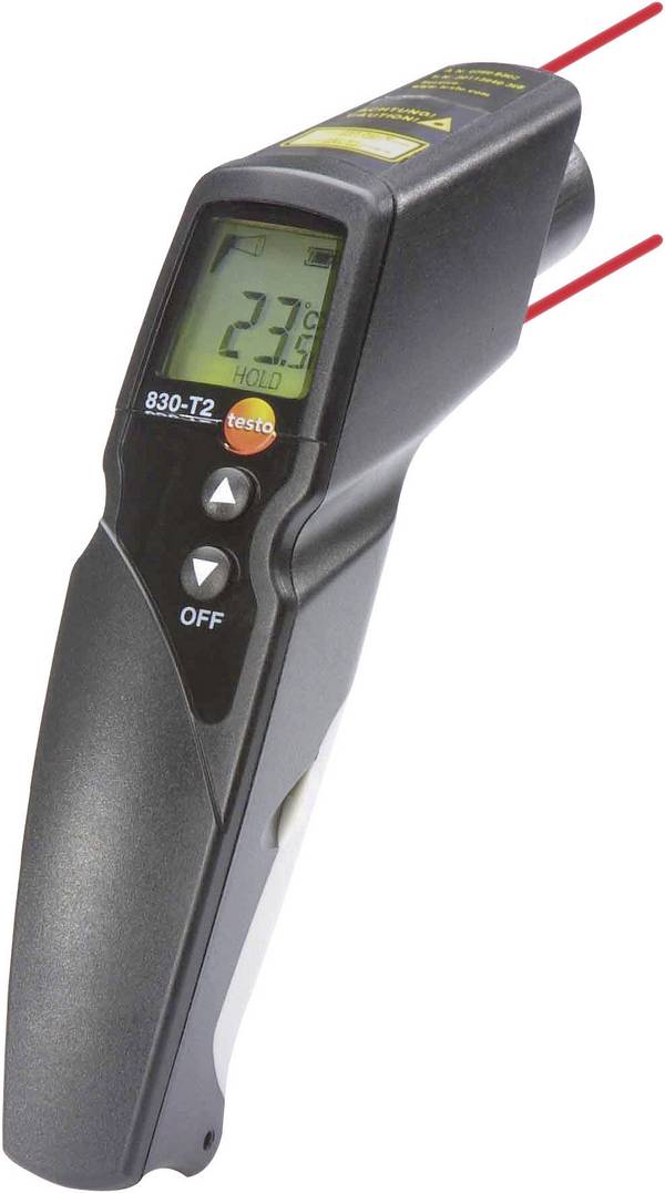 testo 830-T2 infračervený teploměr, optika 12:1, -30 - +400 °C, Kalibrováno dle (DAkkS)
