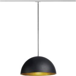 Závesné svietidlo úsporná žiarovka, LED SLV Forchini M 143930, E27, 40 W, čierna, zlatá