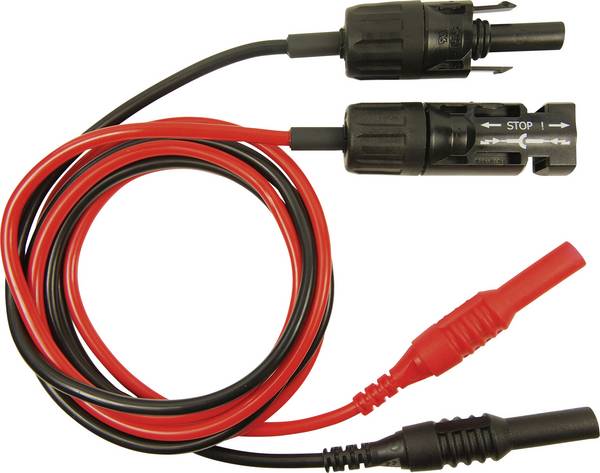 Cliff CIH7250 sada měřicích kabelů MC zástrčka, MC zásuvka zástrčka 4 mm 1.00 m červená, černá 1 ks