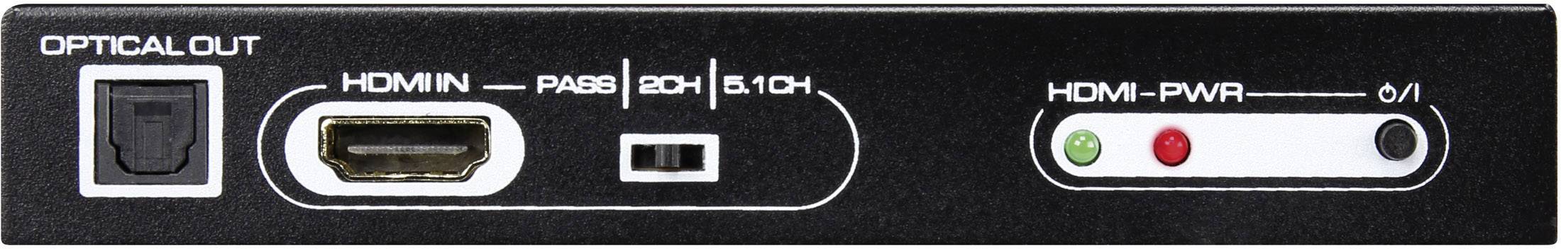 audio extraktor [HDMI - HDMI, cinch, Toslink] 1920 x 1080 Pixel SpeaKa Professional SP-AE-H/6K-1