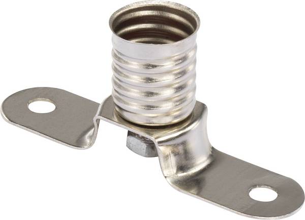 TRU COMPONENTS 1229340 objímka pro žárovku Připojení mini lampy (patice): E10 připojení patice: pájecí očko 1 ks
