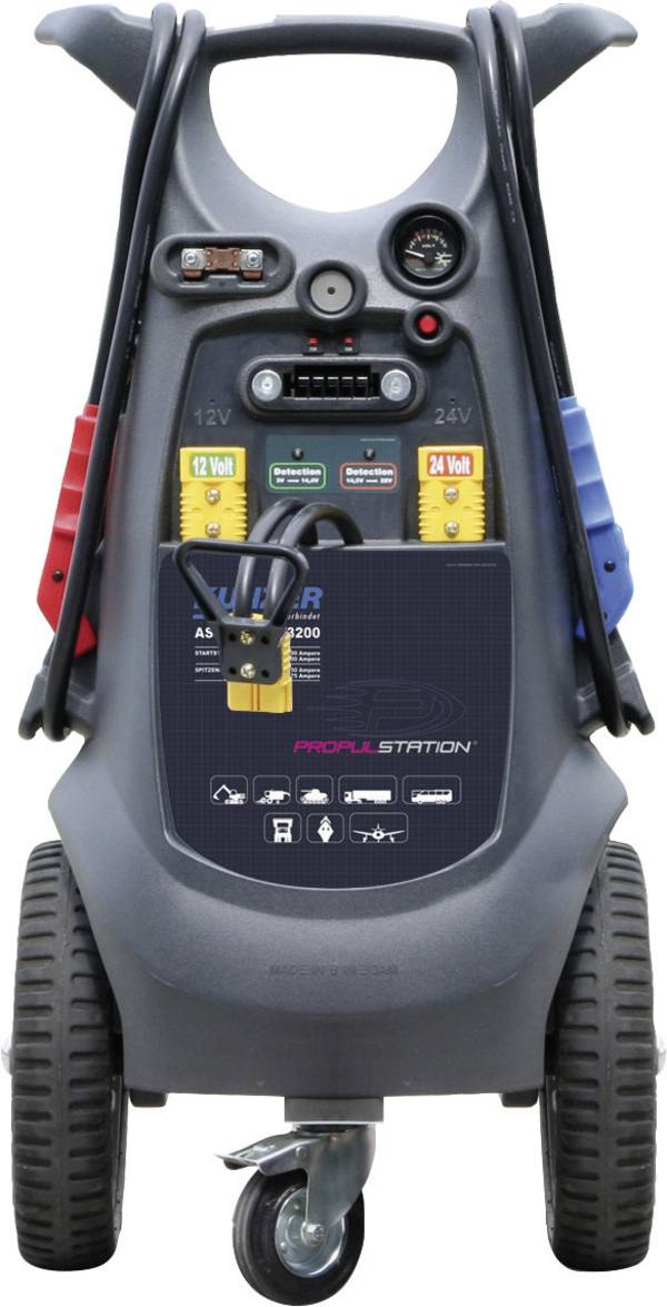 Kunzer systém pro rychlé startování auta ASFPA 12-24/3200, max. startovací proud 3200 A, max. startovací proud Pomocný stratovací proud (24 V)=1600 A, voltmetr