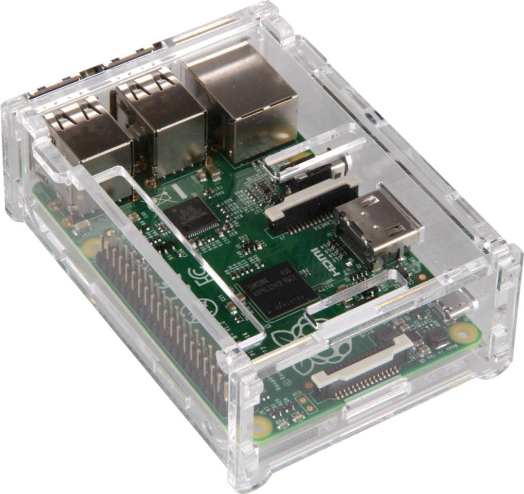 Joy-it rb-case01 SBC skříň Vhodné pro (vývojové sady): Raspberry Pi® transparentní-2