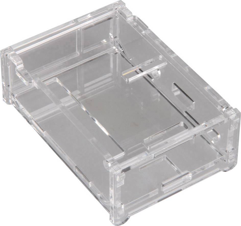 Joy-it rb-case01 SBC skříň Vhodné pro (vývojové sady): Raspberry Pi® transparentní-0