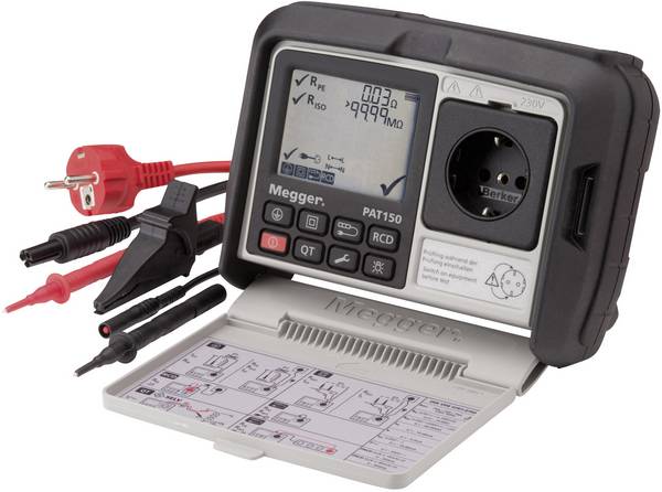 Megger 1003-430 přístrojový tester , Norma VDE 0701-0702, 1003-430, EN a DE menu