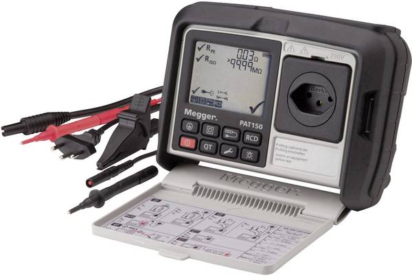 Megger 1003-075 přístrojový tester , Norma VDE 0701-0702, 1003-075, EN a DE menu