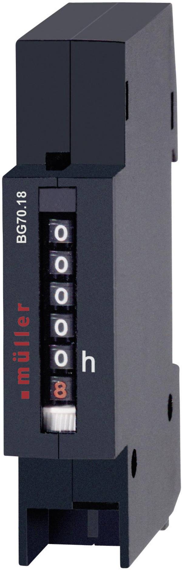 Müller BW 70.18 230V 50Hz počítadlo provozních hodin  Válečkové počítadlo