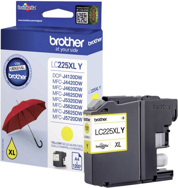 Brother Ink LC-225XLY originál  žlutá LC-225 XL Y