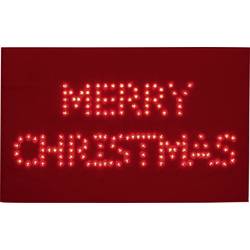 Vánoční LED rohožka Polarlite PDE-05-001, do sítě, červená, Merry Christmas