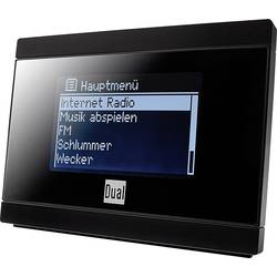 Internetové, FM rádio s výstupem bez reproduktoru Dual IR 2A, Wi-Fi, černá