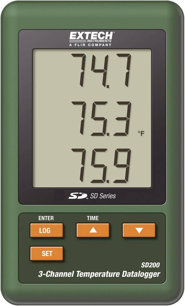 teplotní datalogger Extech SD200 Měrné veličiny teplota -100 do 1300 °C