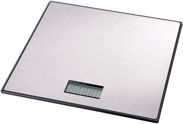 Maul MAULglobal poštovní váha 17125  Max. váživost 25 kg Rozlišení 20 g na baterii stříbrná