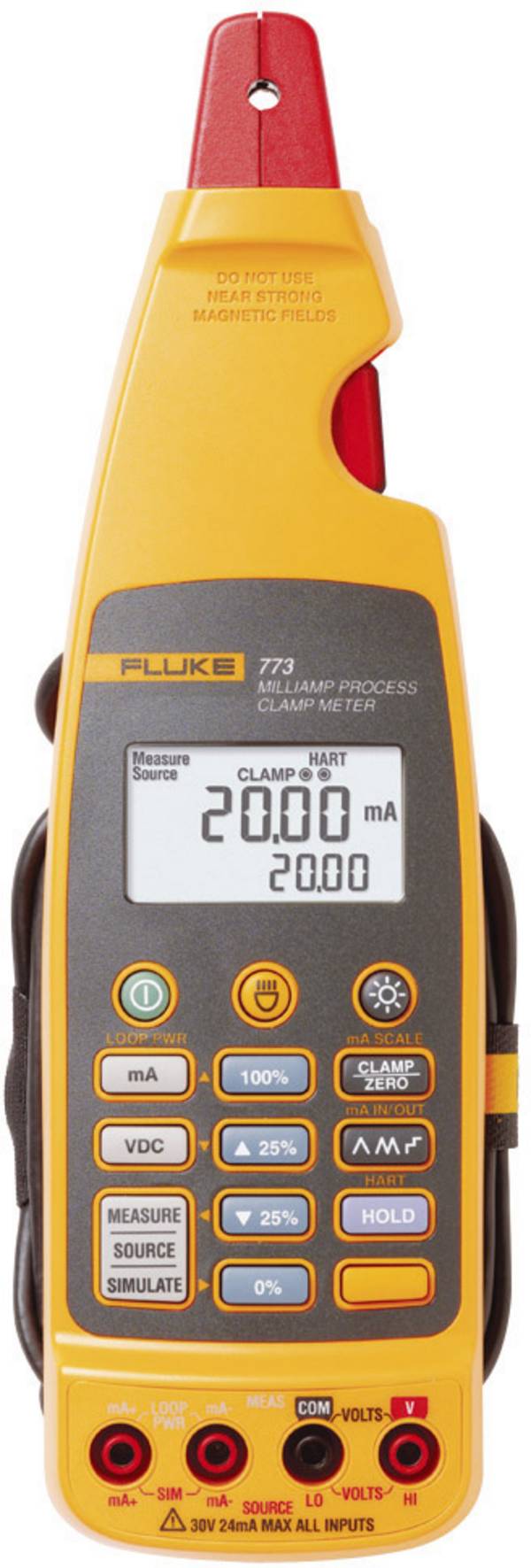 Fluke 773 digitální proudové kleště, multimetr, Kalibrováno dle (ISO), procesní proudový výstup, CAT II 300 V, Displej (counts): 1200