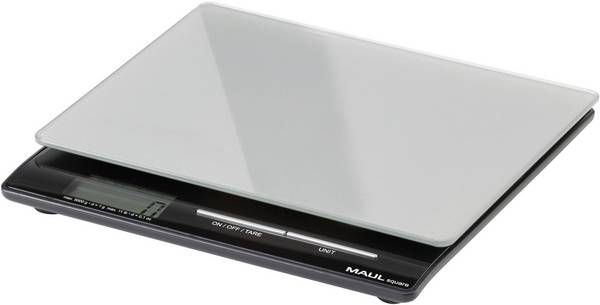 Maul MAULsquare 5000 g váha na dopisy 166 45  Max. váživost 5 kg Rozlišení 1 g na baterii stříbrná