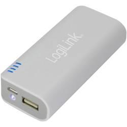 Powerbanka LogiLink Mobile-Power 5000, Li-Ion akumulátor 5000 mAh, bílá
