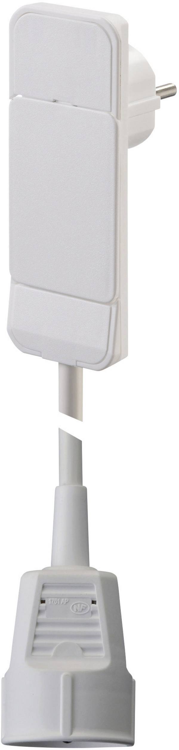 NVB 104554 napájecí prodlužovací kabel, bílá, 1.60 m