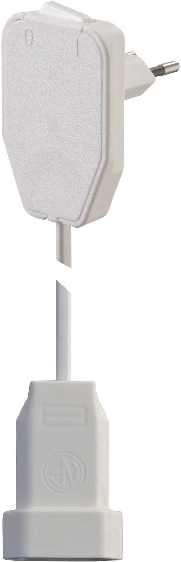 NVB 104580 napájecí prodlužovací kabel, bílá, 3.00 m, s přepínačem
